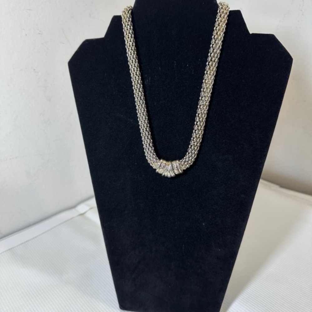 Silver Multi-Strand Knot Pendant Necklace - Women Jewelry